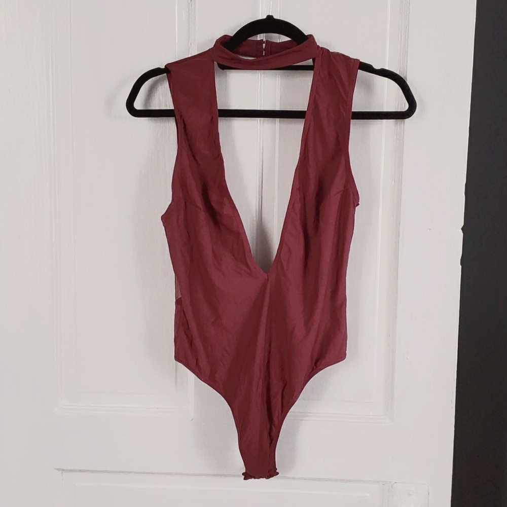 Deep v bodysuit